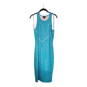 NWT Mossimo Sea Going Ikat  Sleeveless Fitted Dress Size Small